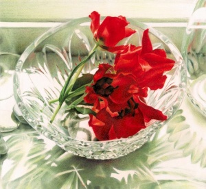 Red Tulips by Karen Eckelmeyer