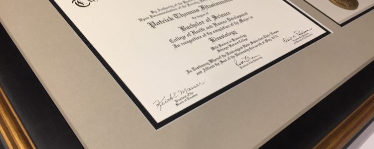 Penn State Diploma Framing with Medal