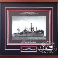 USS Rawlins custom framed ship