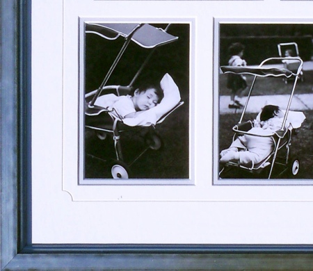 Custom framed baby photo montage